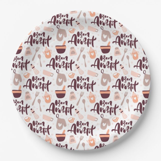 Bon Appetit Paper Plate (Front)