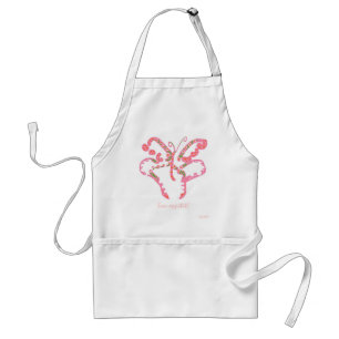 bon appétit! pink butterfly apron