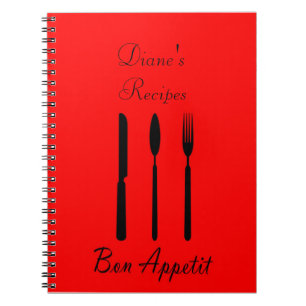 Bon Appetit Table Setting Recipe Notebook