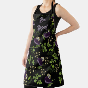 Bon Appétit with eggplant Apron