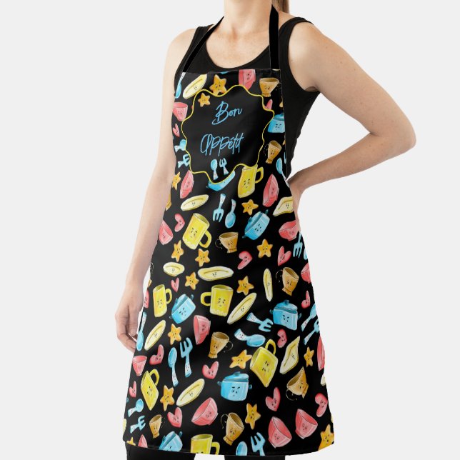 Bon Appétit with kitchenware Apron (Insitu)