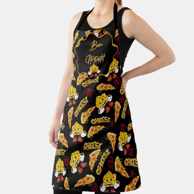 Bon Appétit with Pizza and Fun cheese Apron (Insitu)