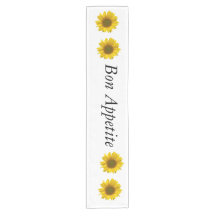 bon appetite sunflower table runner