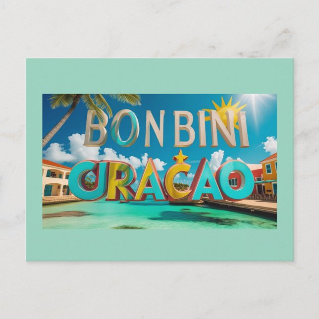 Bon bini curacao postcard (Front)