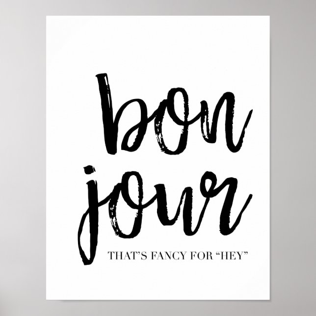 Bon Jour Poster (Front)