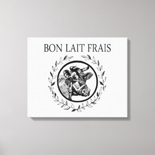 Bon Lait Frais Canvas Print