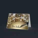 bon nadal catalan christmas holiday card<br><div class="desc">Bon Nadal - Merry Christmas in Catalan. Surprise your nearest and dearest, your friends, co-workers, neighbours or even your boss with a special card in their own language or your (2nd) language. Many different designs available: from a modern collage photography card, mixing ornaments and winter landscapes, a classic vintage christmas...</div>