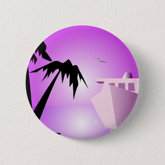 Bon Voyage 6 Cm Round Badge (Front)