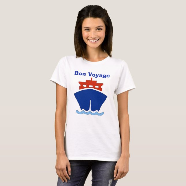 Bon Voyage, add text T-Shirt (Front Full)