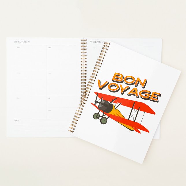 Bon Voyage Biplane Vintage Aeroplane Planner (Creator Uploaded)