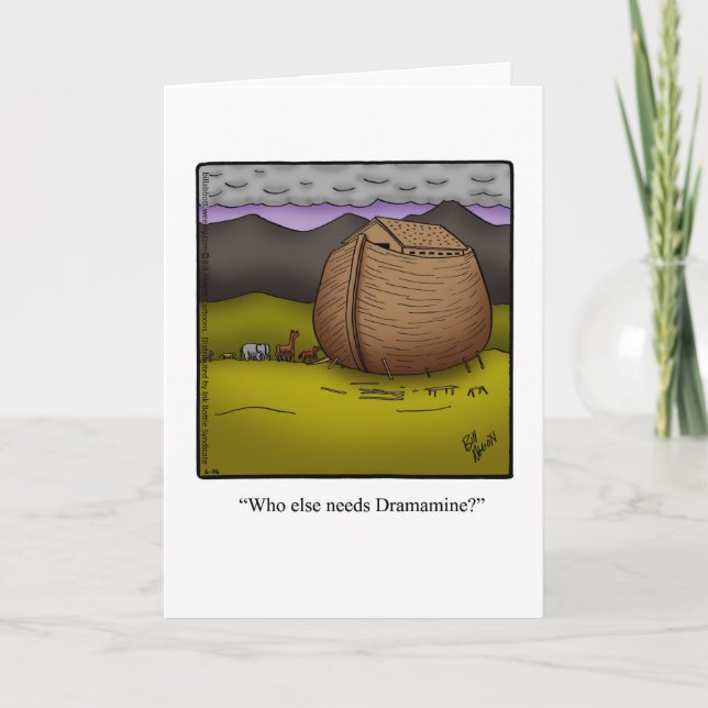 Bon Voyage Humour Greeting Card (Front)