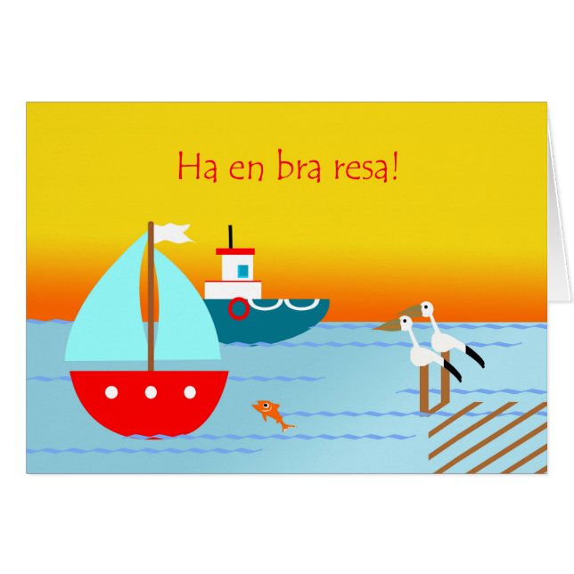 Bon Voyage in Swedish, Ha en bra resa!, Sunset (Front Horizontal)