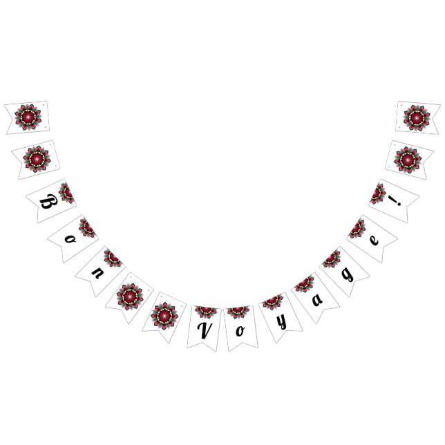 Bon voyage! Mandala in deep pink Bunting (All)