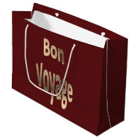 Bon Voyage on Dark Red