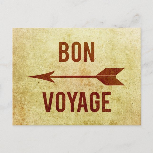 Bon Voyage Postcard (Front)