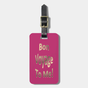 Bon Voyage to ME 02 Personalised Luggage Tag