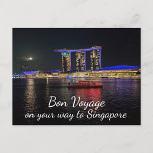 Bon Voyage - To Singapore Marina Bay Sands Postcard