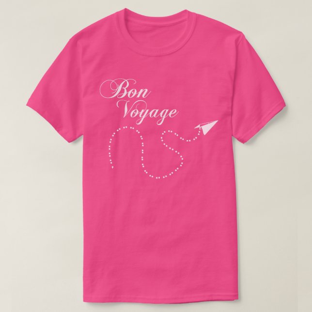 Bon Voyage Traveller Gifts Around the world Travel T-Shirt (Design Front)