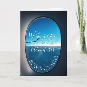 Bon Voyage! Window Seat Happy Travels Adventure Card