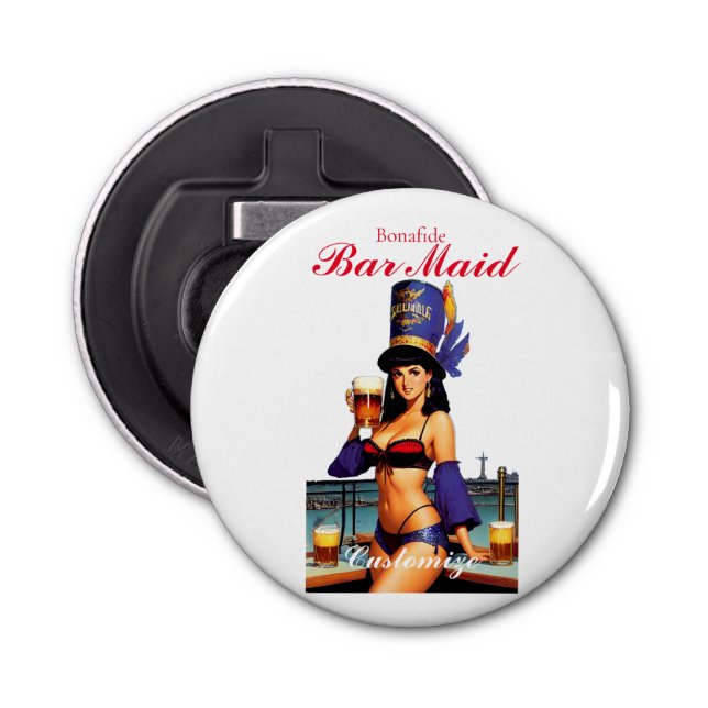Bonafide Bar Maid Thunder_Cove  Bottle Opener (Front)