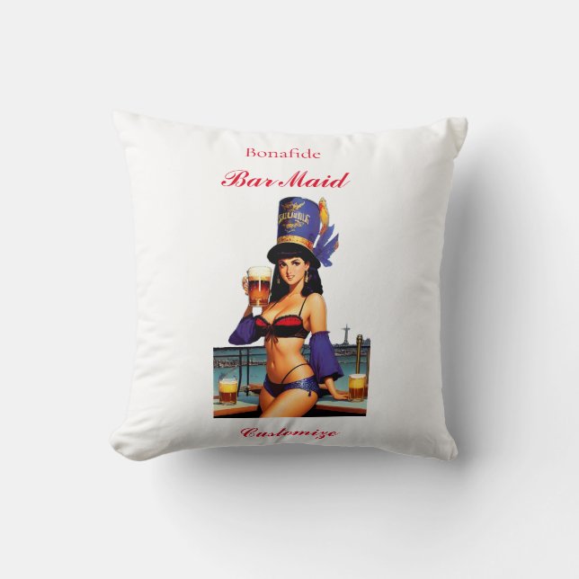 Bonafide Bar Maid Thunder_Cove  Cushion (Front)