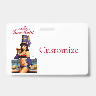 Bonafide Bar Maid Thunder_Cove ID Badge