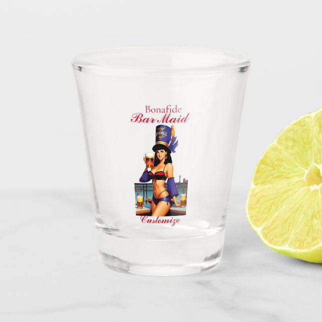 Bonafide Bar Maid Thunder_Cove  Shot Glass (Front)