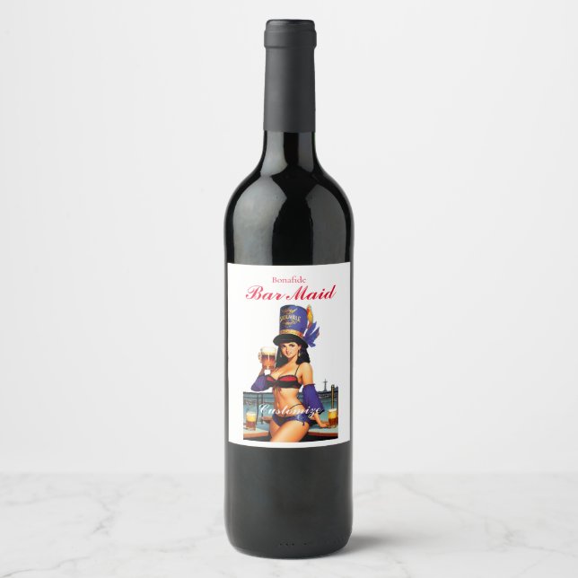 Bonafide Bar Maid Thunder_Cove  Wine Label (Front)