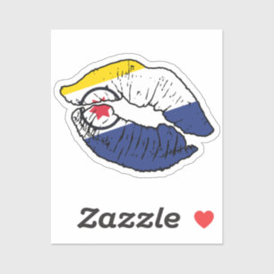 Bonaire Boneiru Lipstick Love Flag