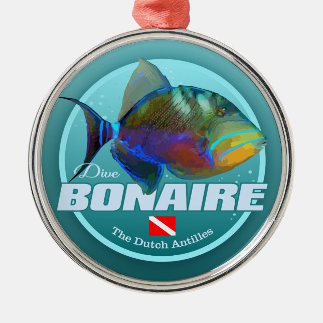 Bonaire (DD2) Metal Tree Decoration (Front)