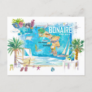 Bonaire Dutch Antilles Caribbean Island  Holiday Postcard