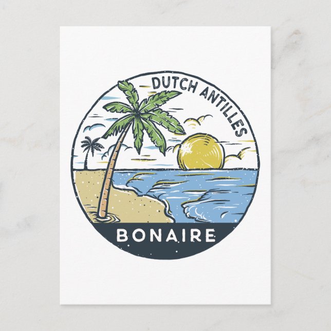 Bonaire Dutch Antilles Vintage Postcard (Front)