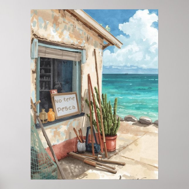 Bonaire fish shack poster (Front)