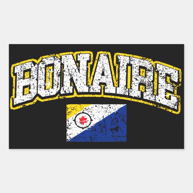 Bonaire Flag Rectangular Sticker (Front)