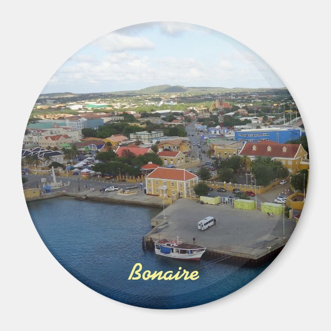 Bonaire Harbour View Magnet (Front)