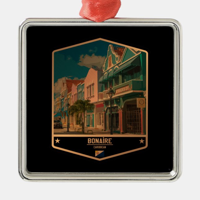 Bonaire Metal Tree Decoration (Front)