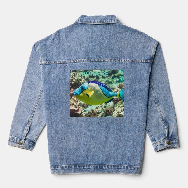 Bonaire parrotfish denim jacket (Back)