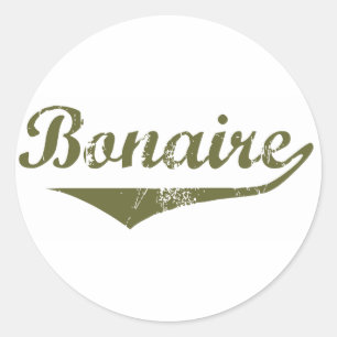 Bonaire Revolution Style Classic Round Sticker