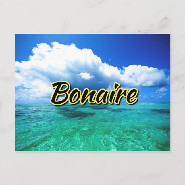 Bonaire sea sky postcard (Front)