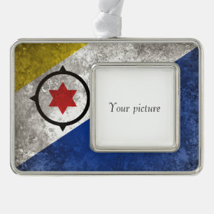 Bonaire Silver Plated Framed Ornament