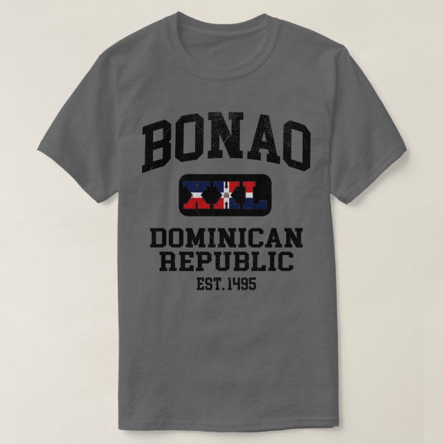 Bonao Dominican Republic XXL Athletic design T-Shirt (Design Front)