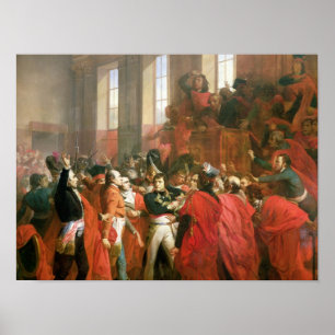Bonaparte and Council of Five Hundred at St. Poster