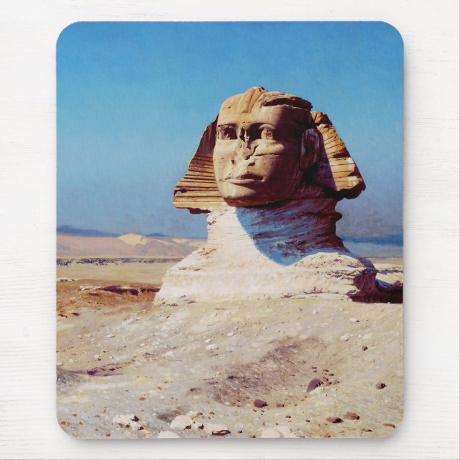 Bonaparte Before the Sphinx by Jean-Leon Gerome Mouse Pad (Front)