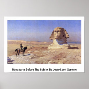 Bonaparte Before The Sphinx By Jean-Leon Gerome Poster