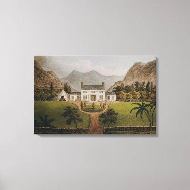 Bonaparte's Mal-Maison at St. Helena, 1821 Canvas Print (Front)