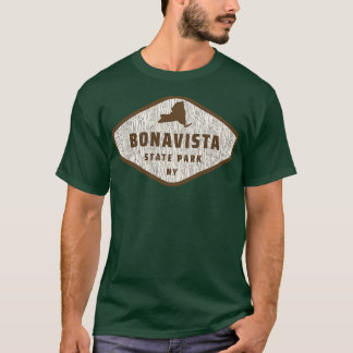 Bonavista State Park New York Tree Log Texture Woo T-Shirt