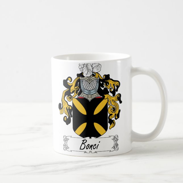 Bonci Family Crest Coffee Mug (Right)