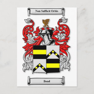 Bond Coat of Arms Postcard