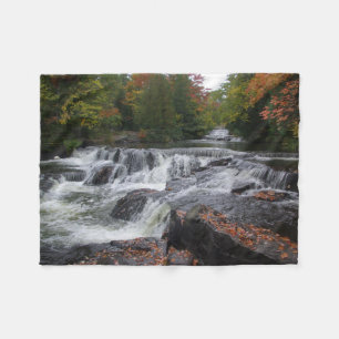 Bond Falls Cascades fleece blanket