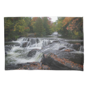 Bond Falls cascades pillow case